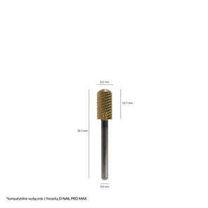 O NAIL PROFESSIONAL NAIL DRILL BIT #1 Wolframowy frez do ściągania masy zaokrąglony walec