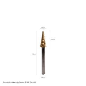 O NAIL PROFESSIONAL NAIL DRILL BIT #4 Frez choinka