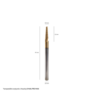 O NAIL PROFESSIONAL NAIL DRILL BIT #5 Wolframowy frez ścięty stożek
