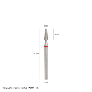 O NAIL PROFESSIONAL NAIL DRILL BIT #6 Diamentowy frez ścięty stożek
