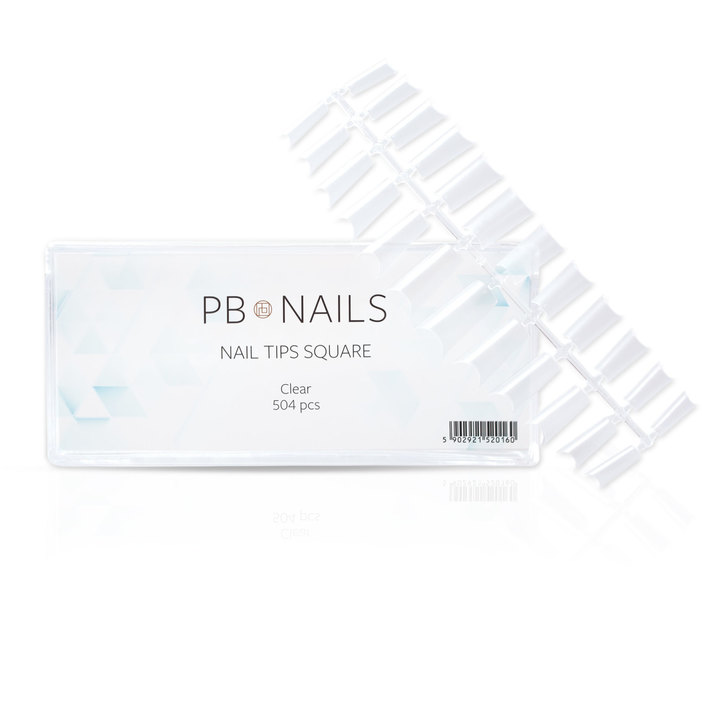 Nail Tips Square - tipsy tunelowe 504 szt.
