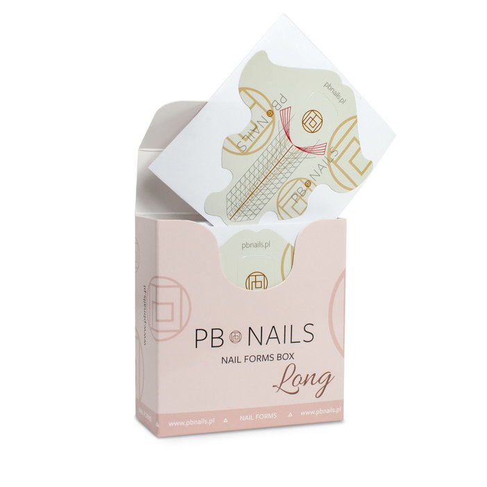 Formy do przedłużania paznokci NAIL FORMS BOX LONG 100 szt.