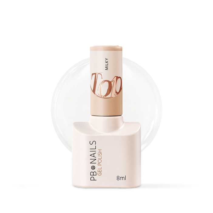 Top do hybryd i żeli Milky Top Coat 8ml
