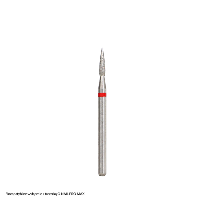 O NAIL PROFESSIONAL NAIL DRILL BIT #8 Diamentowy frez długi płomyk